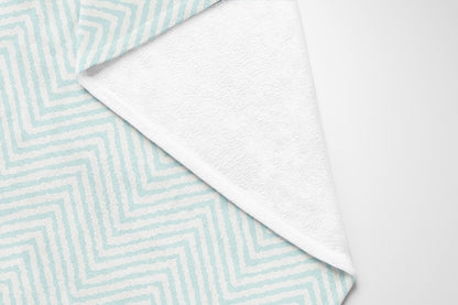 Chevron Groove Velveteen Fleece Blanket