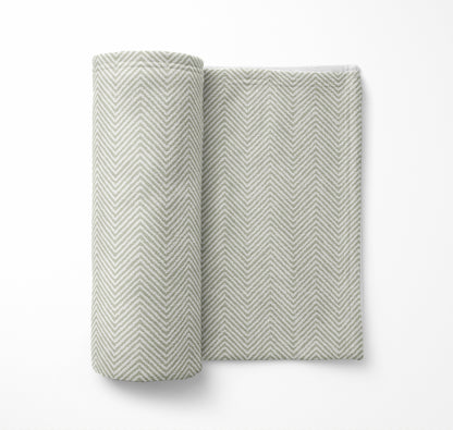 Chevron Groove Velveteen Fleece Blanket