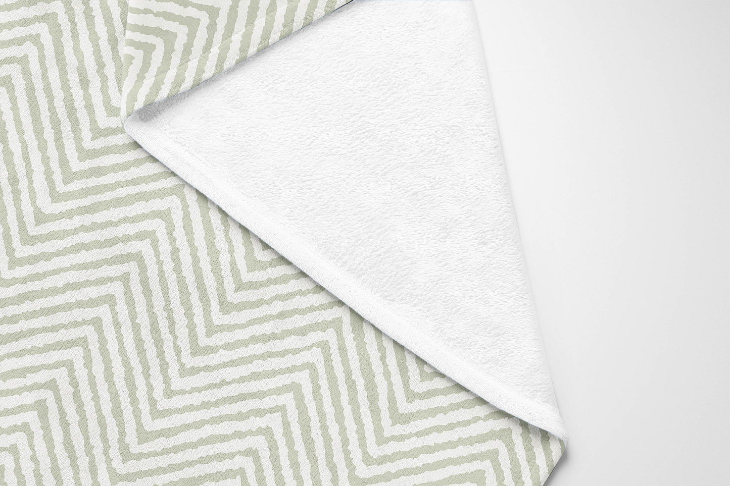Chevron Groove Velveteen Fleece Blanket