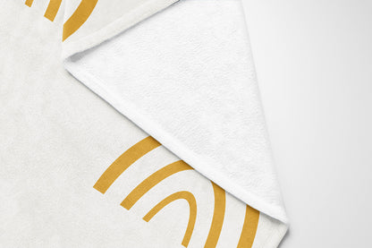 Plain Bows Velveteen Fleece Blanket