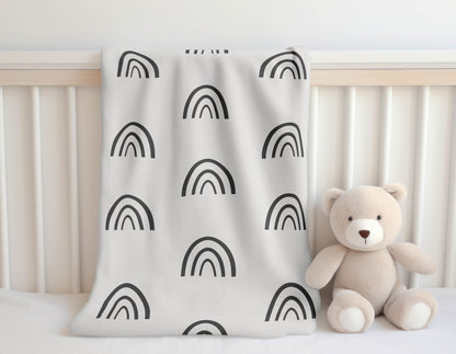 Plain Bows Velveteen Fleece Blanket