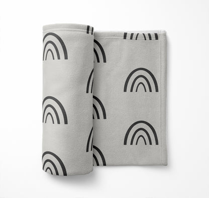 Plain Bows Velveteen Fleece Blanket
