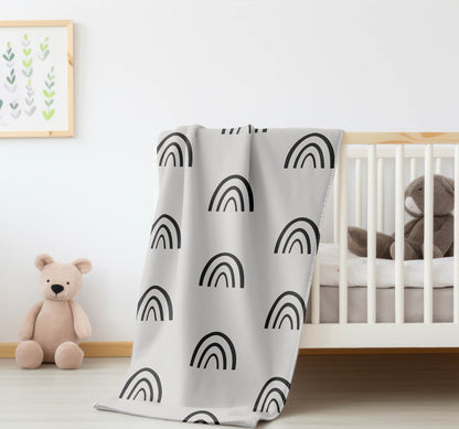 Plain Bows Velveteen Fleece Blanket