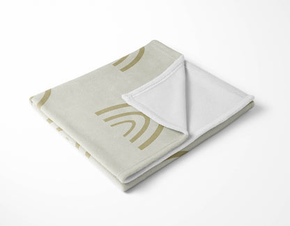 Plain Bows Velveteen Fleece Blanket