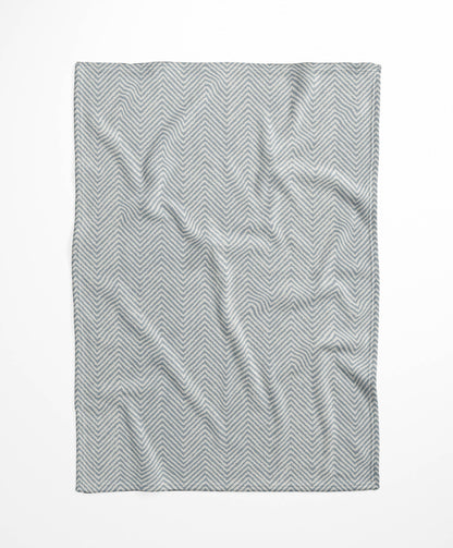 Chevron Groove Velveteen Fleece Blanket