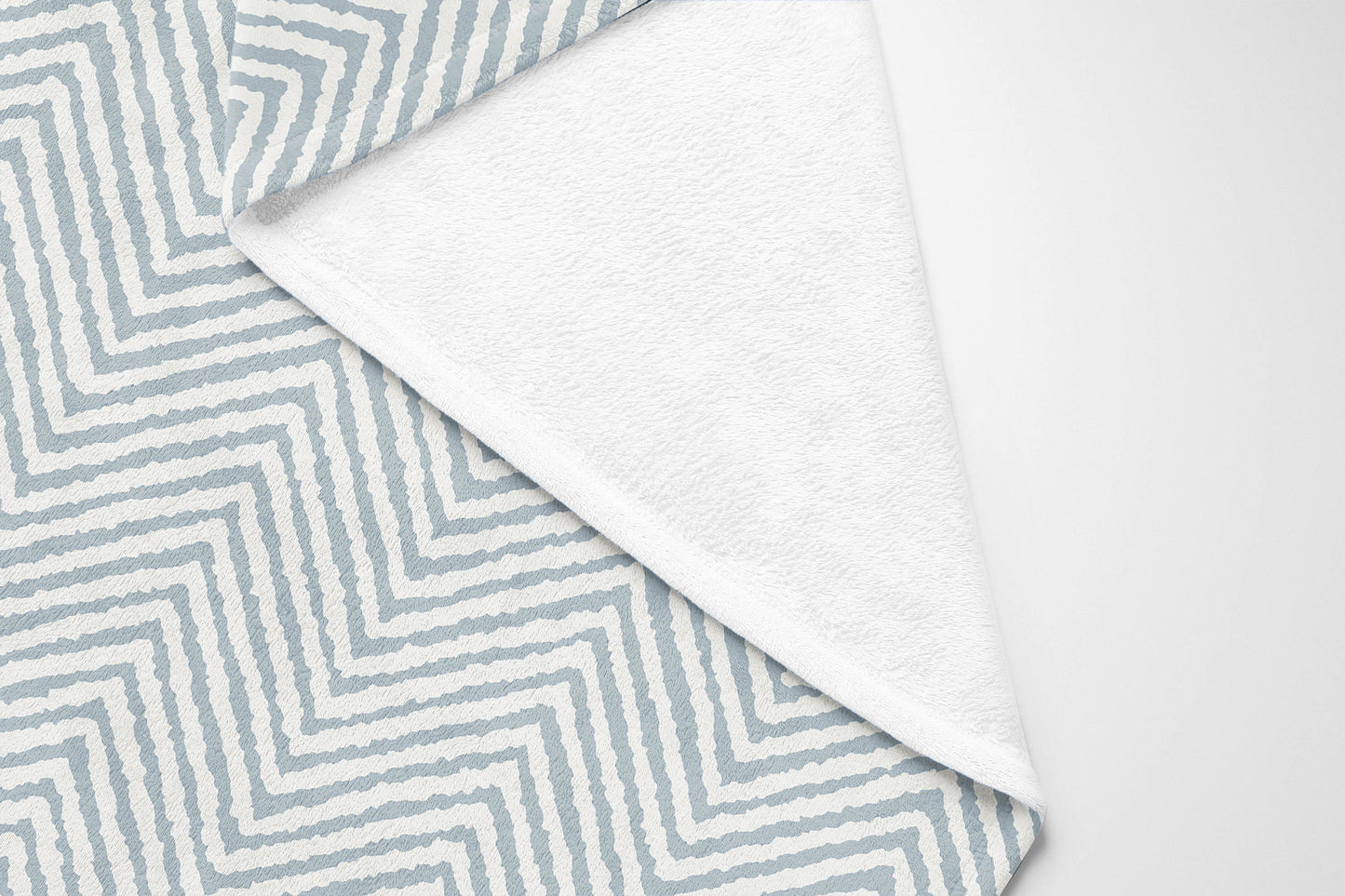 Chevron Groove Velveteen Fleece Blanket