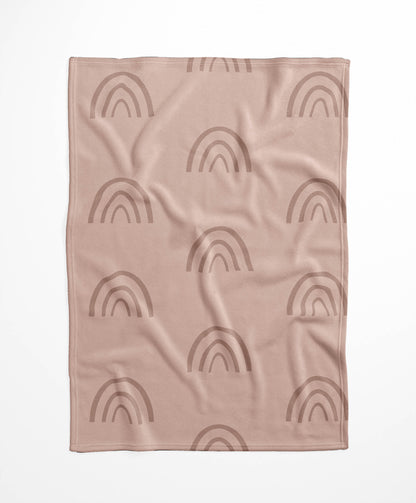 Plain Bows Velveteen Fleece Blanket