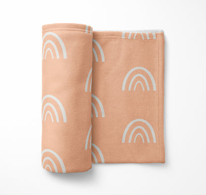 Plain Bows Velveteen Fleece Blanket