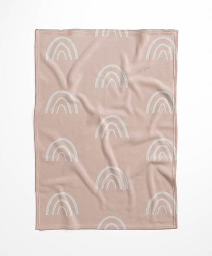 Plain Bows Velveteen Fleece Blanket