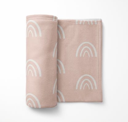 Plain Bows Velveteen Fleece Blanket