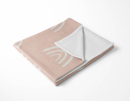Plain Bows Velveteen Fleece Blanket