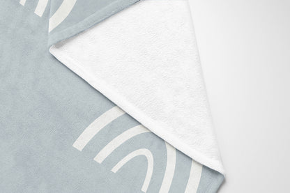Plain Bows Velveteen Fleece Blanket