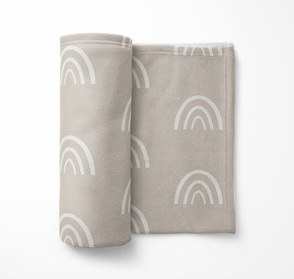 Plain Bows Velveteen Fleece Blanket