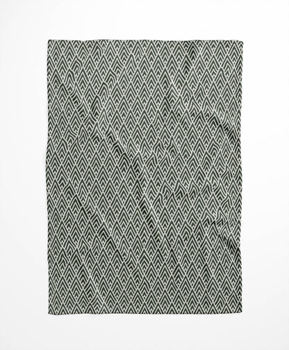 Chevron Spike Velveteen Fleece Blanket