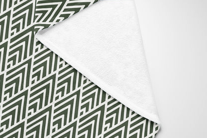Chevron Spike Velveteen Fleece Blanket