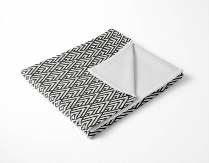 Chevron Spike Velveteen Fleece Blanket