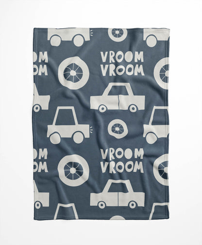 Vroom vroom Velveteen Fleece Blanket