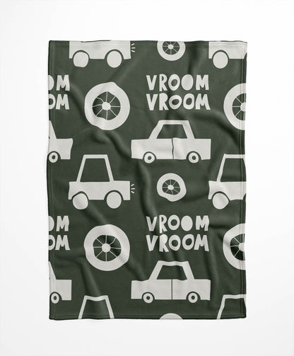 Vroom vroom Velveteen Fleece Blanket