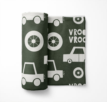 Vroom vroom Velveteen Fleece Blanket