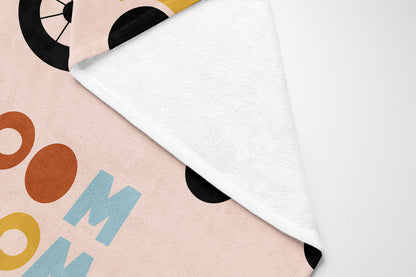 Vroom vroom Velveteen Fleece Blanket