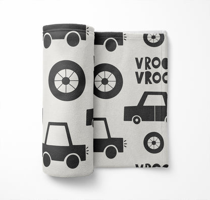 Vroom vroom Velveteen Fleece Blanket