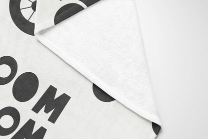 Vroom vroom Velveteen Fleece Blanket