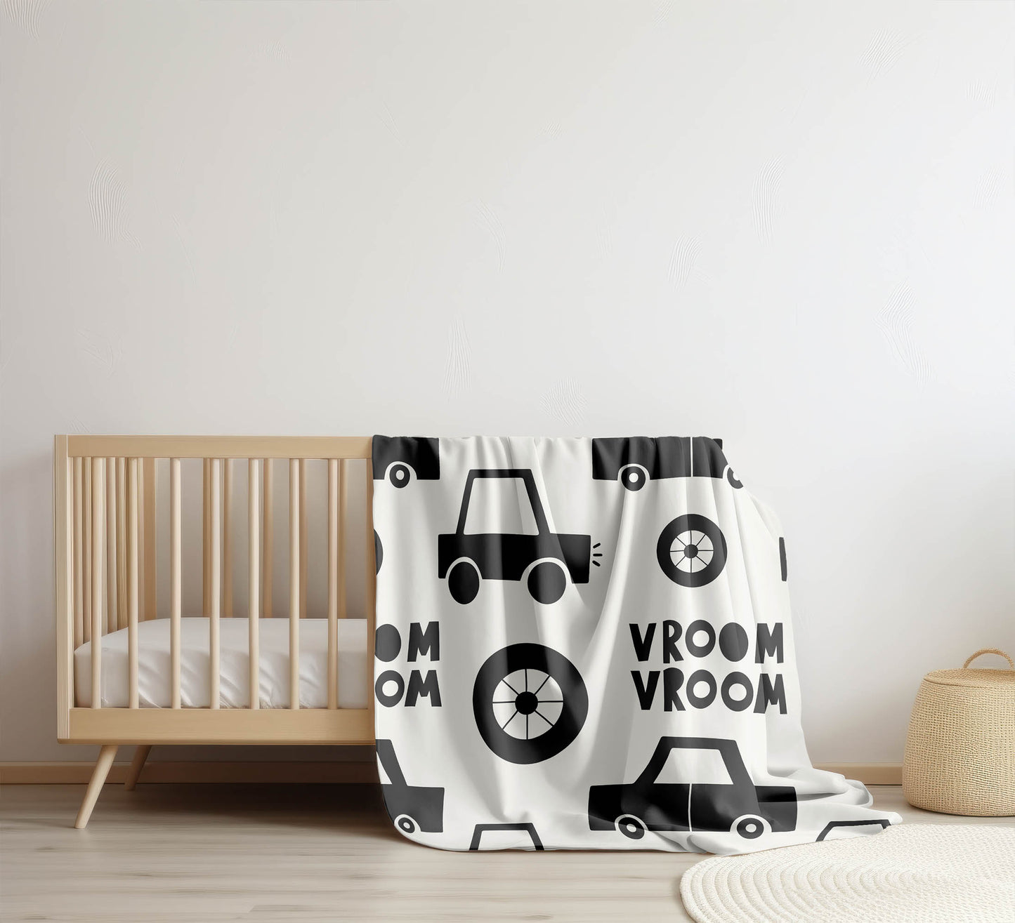 Vroom vroom Velveteen Fleece Blanket