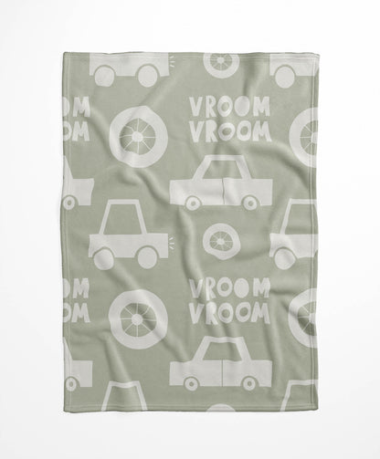 Vroom vroom Velveteen Fleece Blanket