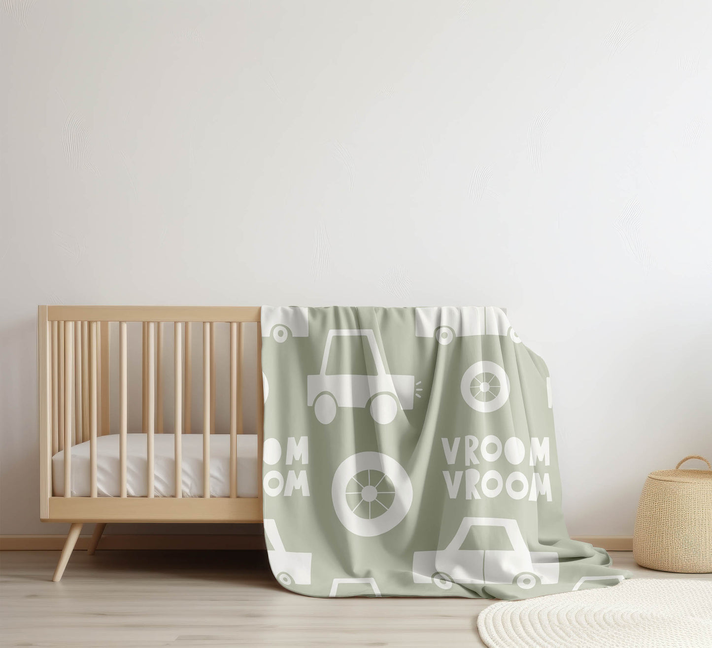Vroom vroom Velveteen Fleece Blanket
