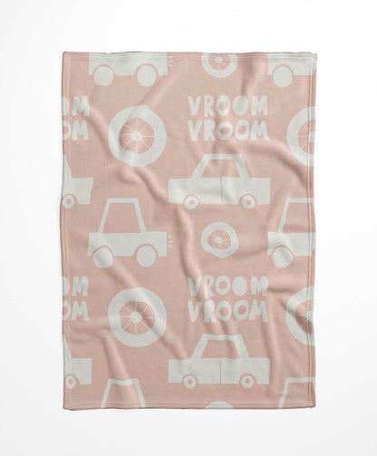 Vroom vroom Velveteen Fleece Blanket
