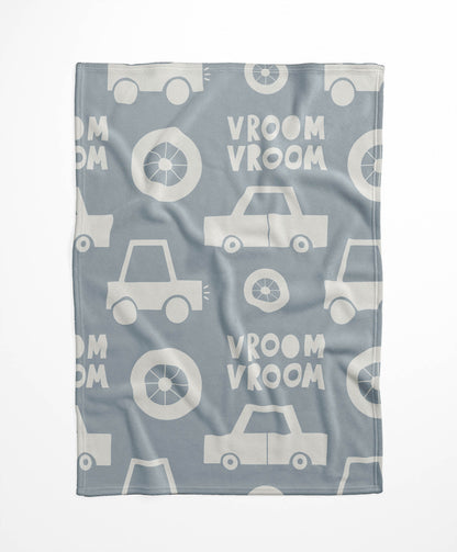 Vroom vroom Velveteen Fleece Blanket