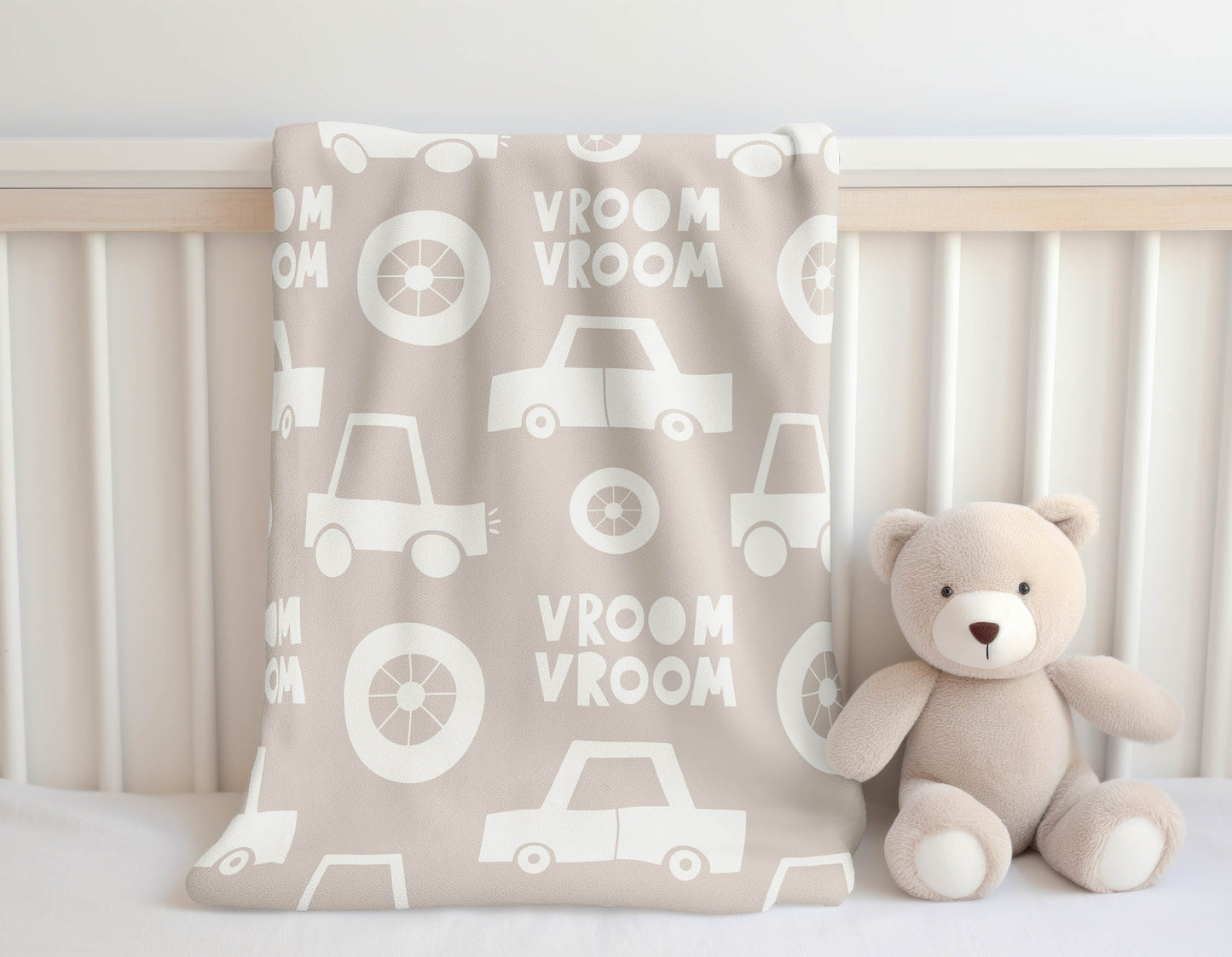 Vroom vroom Velveteen Fleece Blanket