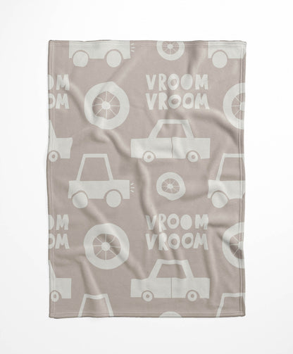 Vroom vroom Velveteen Fleece Blanket