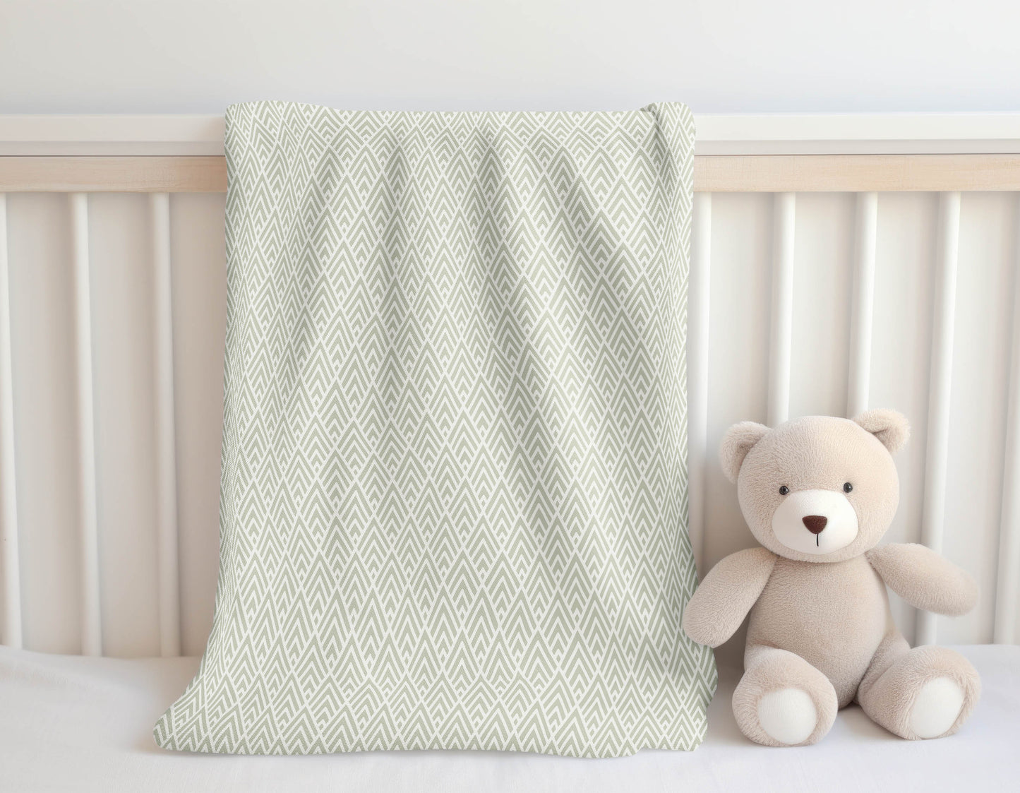 Chevron Spike Velveteen Fleece Blanket