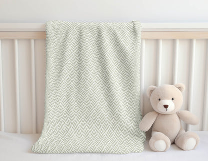 Chevron Spike Velveteen Fleece Blanket