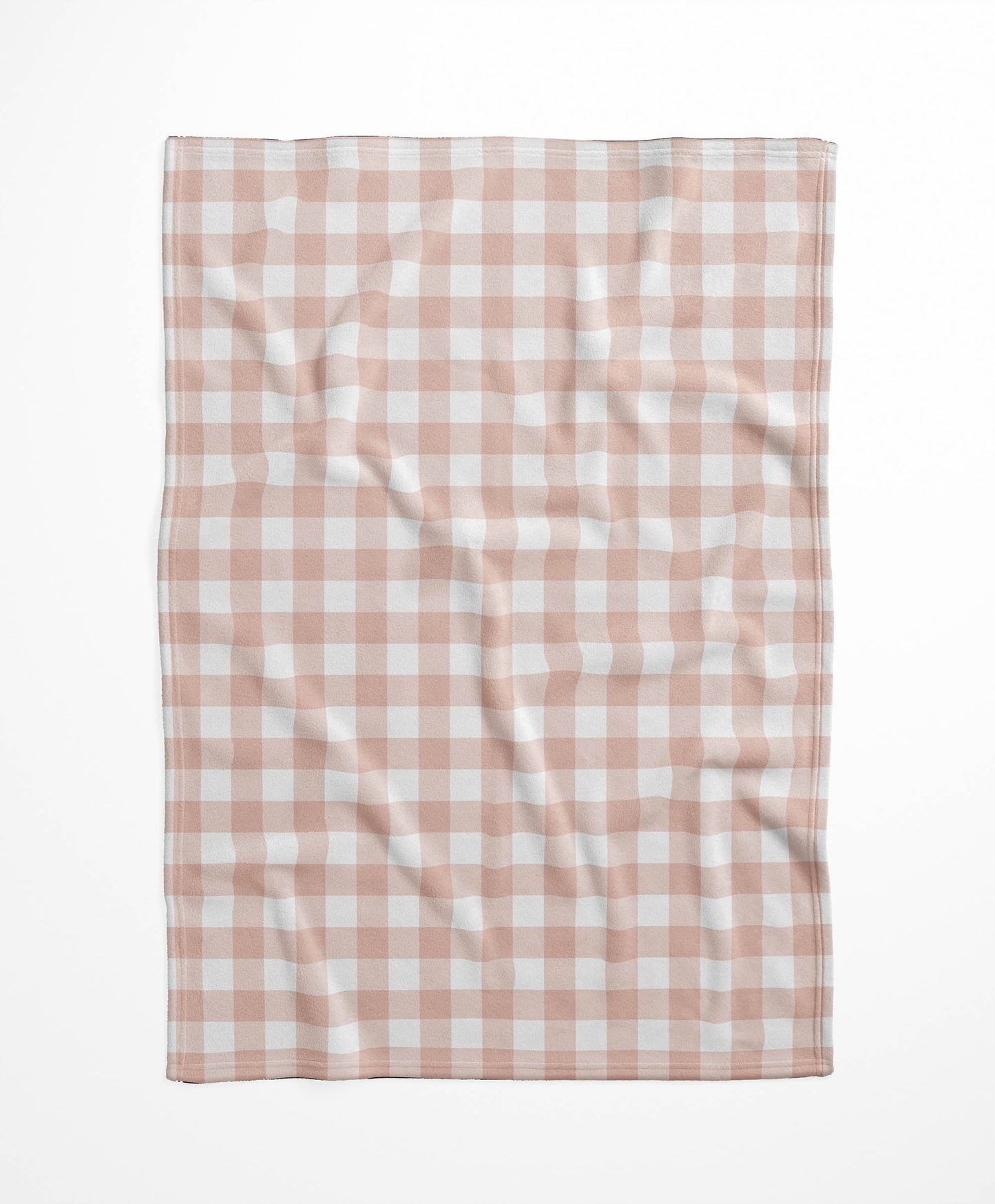 Proper Gingham Velveteen Fleece Blanket