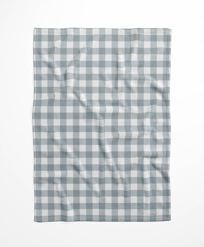 Proper Gingham Velveteen Fleece Blanket