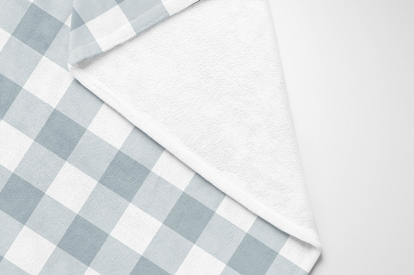 Proper Gingham Velveteen Fleece Blanket