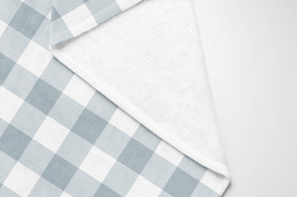 Proper Gingham Velveteen Fleece Blanket