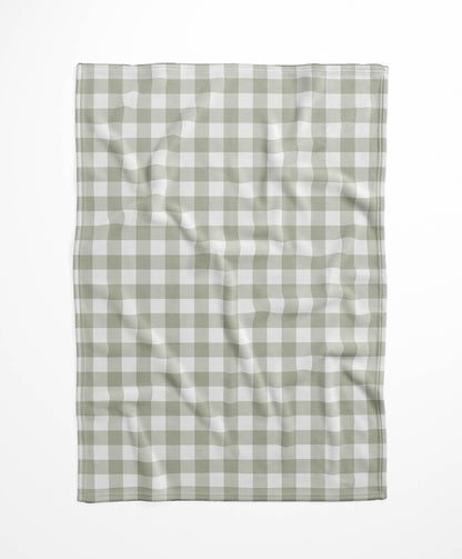 Proper Gingham Velveteen Fleece Blanket