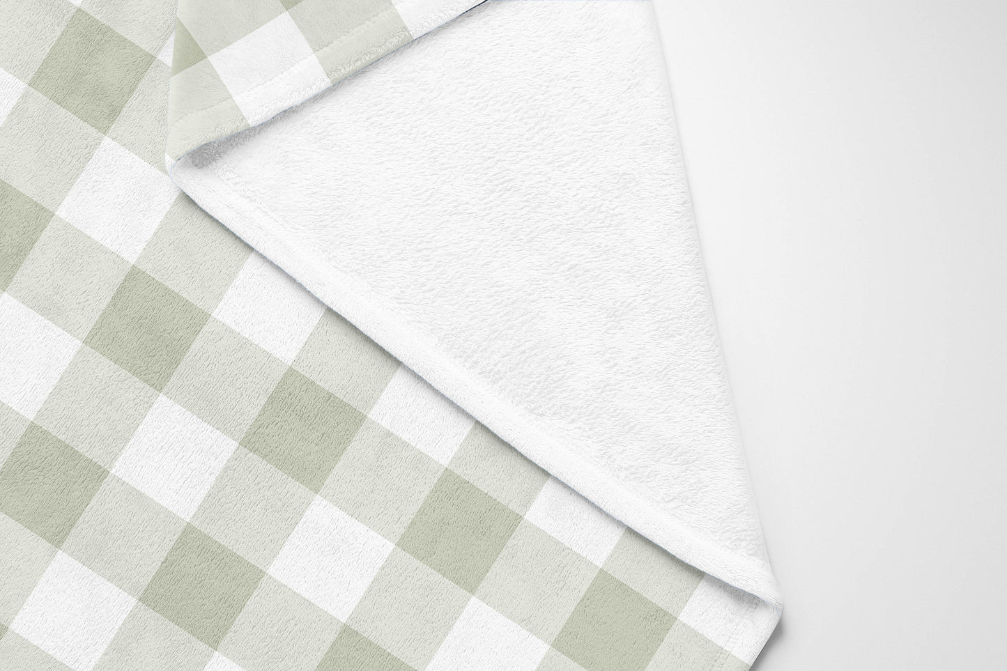 Proper Gingham Velveteen Fleece Blanket