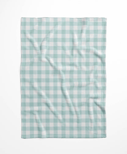 Proper Gingham Velveteen Fleece Blanket