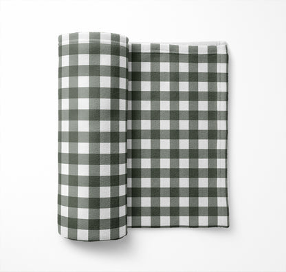 Proper Gingham Velveteen Fleece Blanket