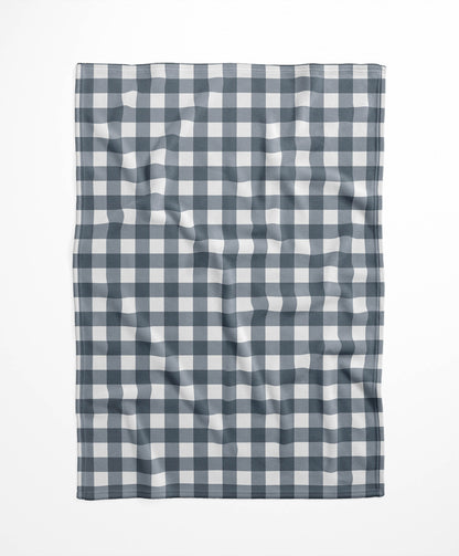 Proper Gingham Velveteen Fleece Blanket