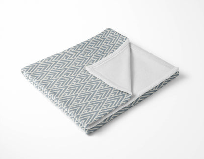 Chevron Spike Velveteen Fleece Blanket