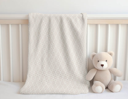 Chevron Spike Velveteen Fleece Blanket