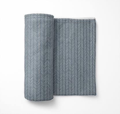 Chevron Stripe Velveteen Fleece Blanket