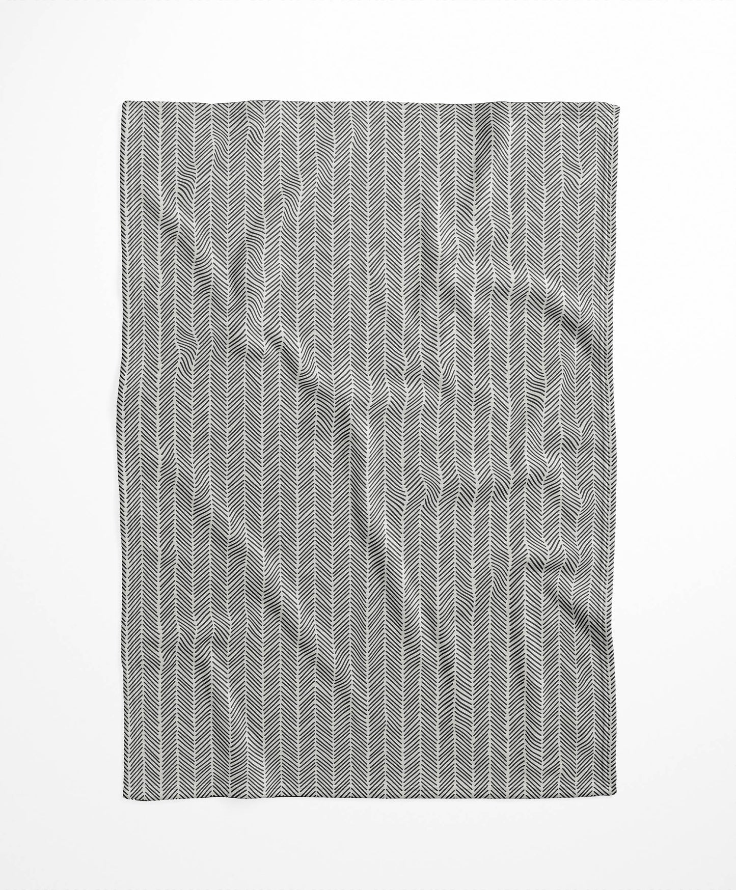 Chevron Stripe Velveteen Fleece Blanket