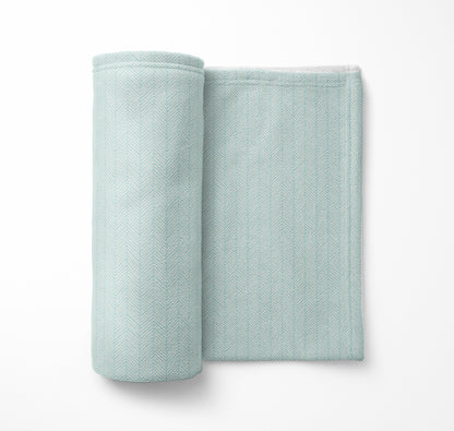 Chevron Stripe Velveteen Fleece Blanket