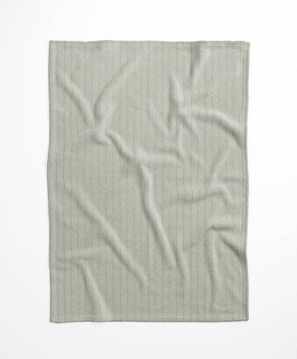 Chevron Stripe Velveteen Fleece Blanket